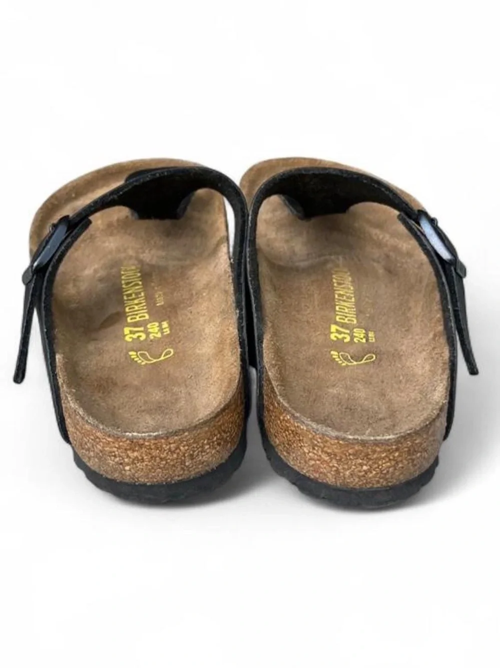 Birkenstock Gizeh Black Birko-Flor Thong Sandals EU 37 Womens 6 Regular Width